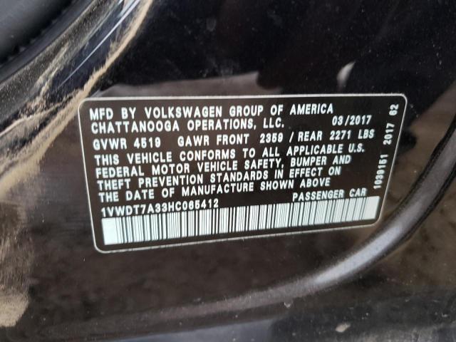 Photo 11 VIN: 1VWDT7A33HC065412 - VOLKSWAGEN PASSAT 