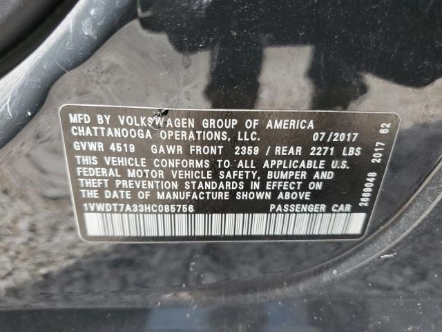 Photo 11 VIN: 1VWDT7A33HC085756 - VOLKSWAGEN PASSAT 