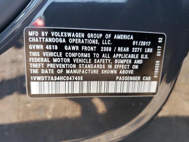 Photo 11 VIN: 1VWDT7A34HC047405 - VOLKSWAGEN PASSAT 