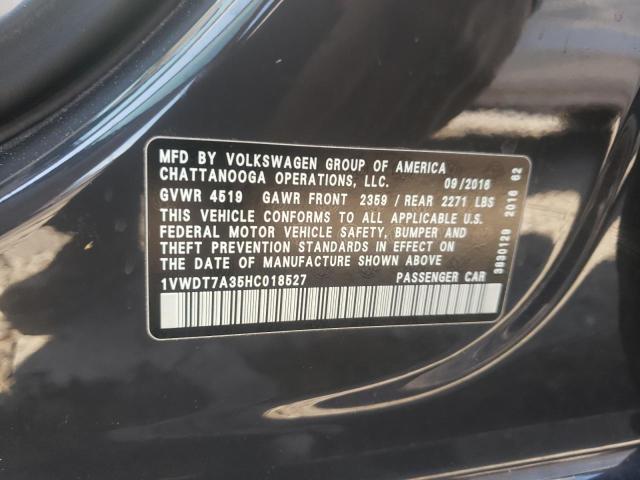 Photo 9 VIN: 1VWDT7A35HC018527 - VOLKSWAGEN PASSAT 