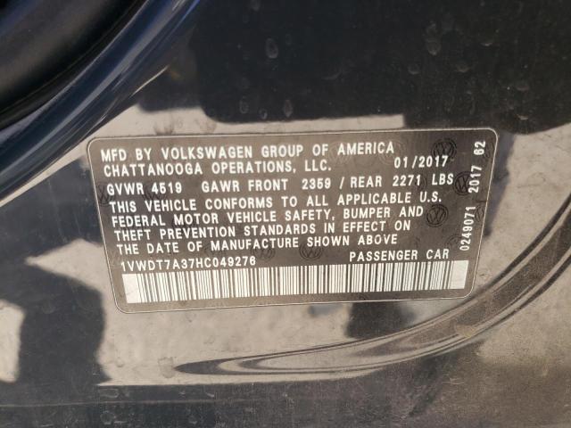 Photo 11 VIN: 1VWDT7A37HC049276 - VOLKSWAGEN PASSAT 