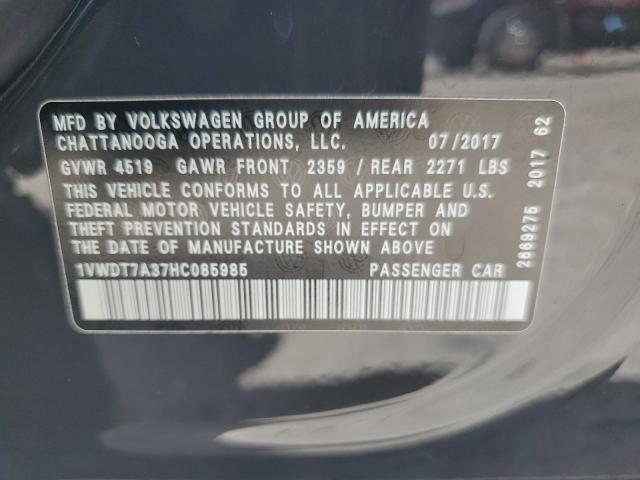 Photo 11 VIN: 1VWDT7A37HC085985 - VOLKSWAGEN PASSAT 