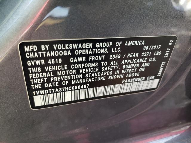 Photo 11 VIN: 1VWDT7A37HC086487 - VOLKSWAGEN PASSAT 