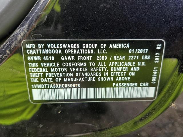 Photo 12 VIN: 1VWDT7A3XHC050910 - VOLKSWAGEN PASSAT 