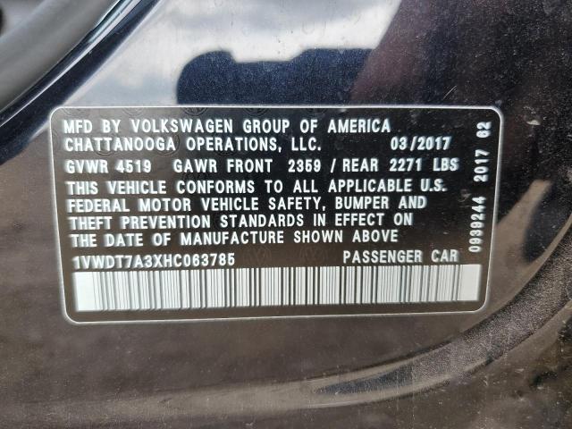 Photo 11 VIN: 1VWDT7A3XHC063785 - VOLKSWAGEN PASSAT 