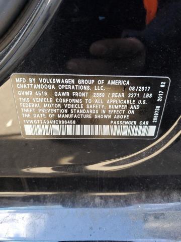 Photo 12 VIN: 1VWGT7A34HC086458 - VOLKSWAGEN PASSAT 