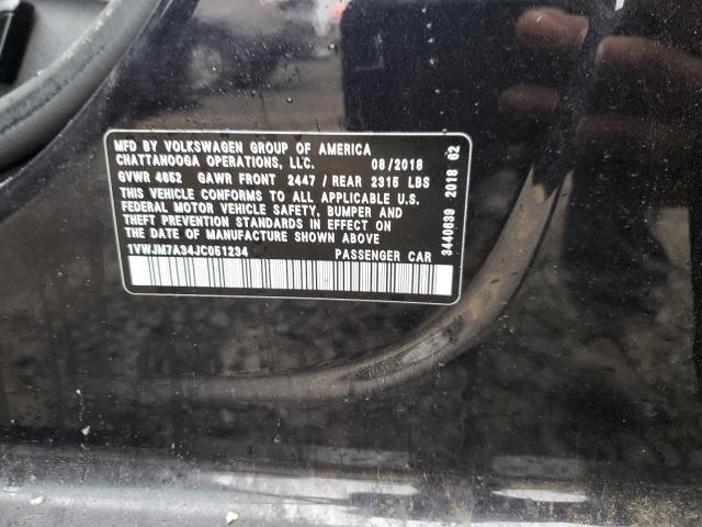 Photo 11 VIN: 1VWJM7A34JC051234 - VOLKSWAGEN PASSAT 