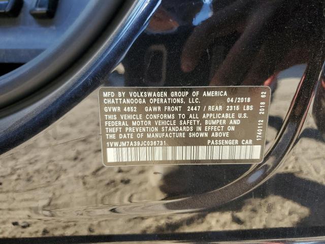 Photo 11 VIN: 1VWJM7A39JC036731 - VOLKSWAGEN PASSAT 