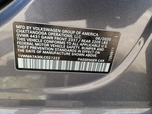 Photo 9 VIN: 1VWMA7A30LC021222 - VOLKSWAGEN PASSAT 