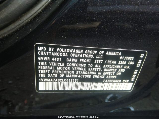 Photo 8 VIN: 1VWMA7A32LC012151 - VOLKSWAGEN PASSAT 