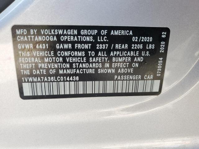 Photo 11 VIN: 1VWMA7A36LC014436 - VOLKSWAGEN PASSAT R-L 