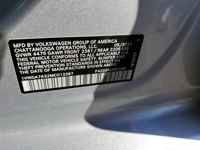 Photo 12 VIN: 1VWSA7A32MC013387 - VOLKSWAGEN PASSAT 