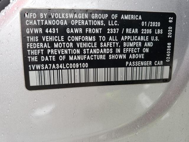 Photo 12 VIN: 1VWSA7A34LC009100 - VOLKSWAGEN PASSAT 