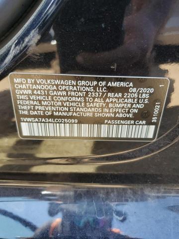 Photo 12 VIN: 1VWSA7A34LC025099 - VOLKSWAGEN PASSAT 