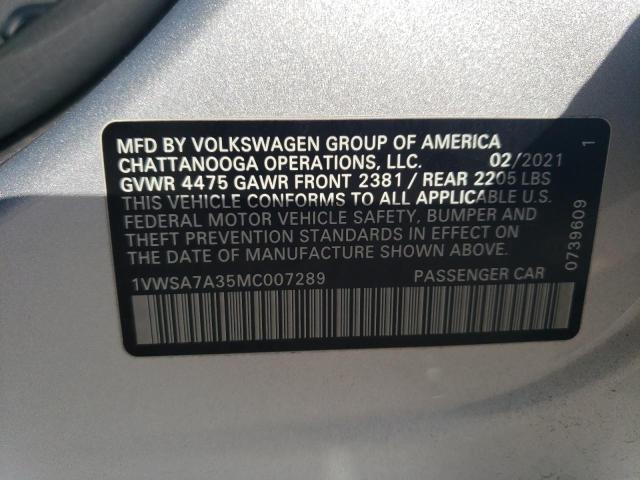 Photo 11 VIN: 1VWSA7A35MC007289 - VOLKSWAGEN PASSAT 