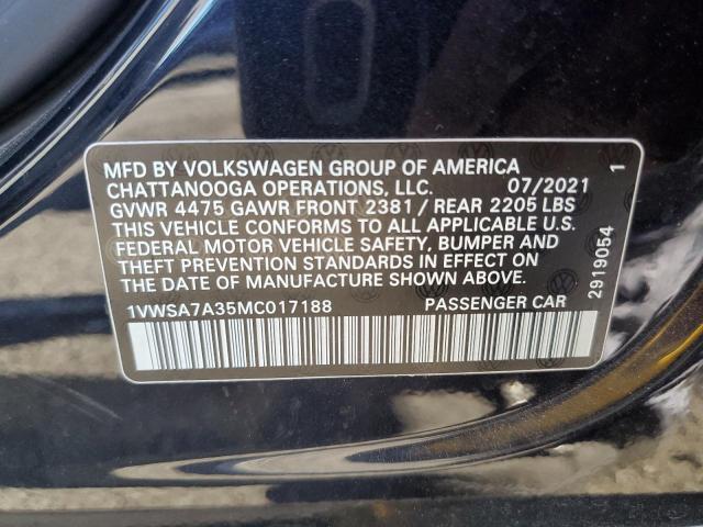 Photo 11 VIN: 1VWSA7A35MC017188 - VOLKSWAGEN PASSAT 