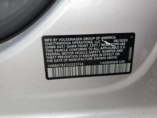 Photo 12 VIN: 1VWSA7A37LC023749 - VOLKSWAGEN PASSAT SE 