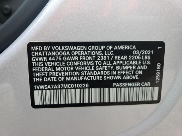 Photo 9 VIN: 1VWSA7A37MC010226 - VOLKSWAGEN PASSAT 