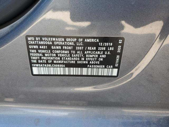 Photo 11 VIN: 1VWSA7A38LC008354 - VOLKSWAGEN PASSAT SE 