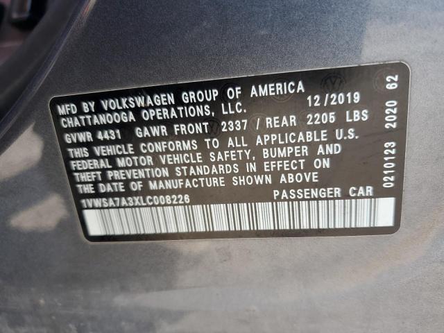 Photo 11 VIN: 1VWSA7A3XLC008226 - VOLKSWAGEN PASSAT 