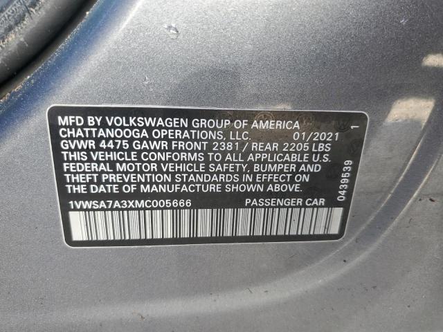 Photo 9 VIN: 1VWSA7A3XMC005666 - VOLKSWAGEN PASSAT 