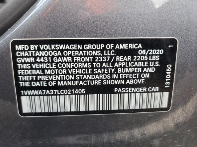 Photo 11 VIN: 1VWWA7A37LC021405 - VOLKSWAGEN PASSAT SE 