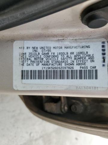 Photo 11 VIN: 1Y1SK5260SZ097826 - GEO PRIZM 