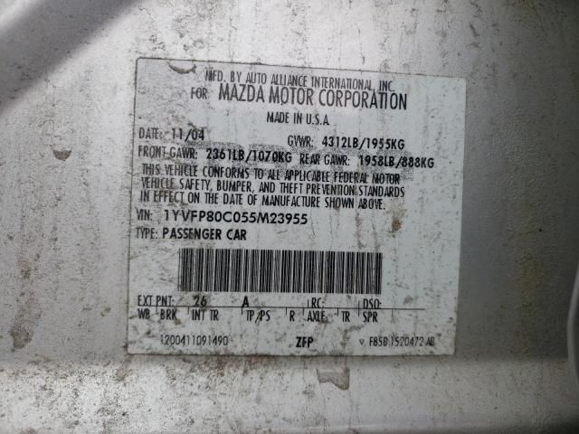 Photo 11 VIN: 1YVFP80C055M23955 - MAZDA 6 