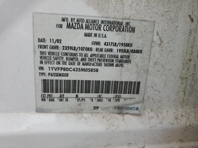 Photo 11 VIN: 1YVFP80C435M05858 - MAZDA 6 I 