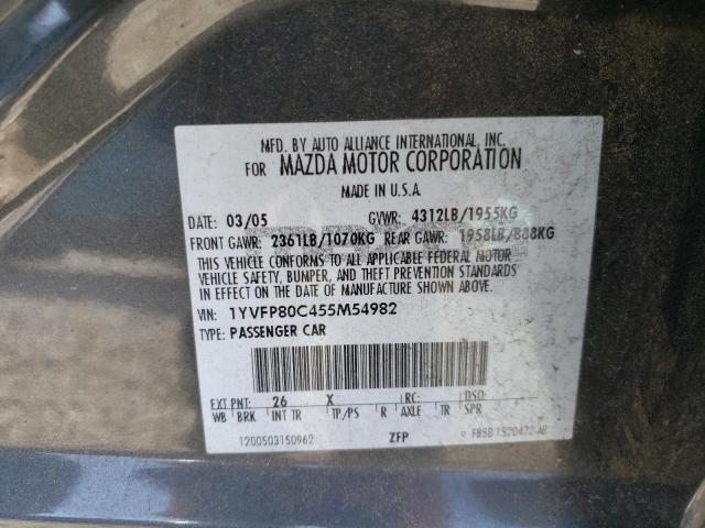 Photo 11 VIN: 1YVFP80C455M54982 - MAZDA 6 