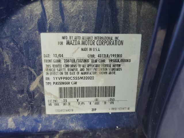 Photo 11 VIN: 1YVFP80C555M32022 - MAZDA 6 