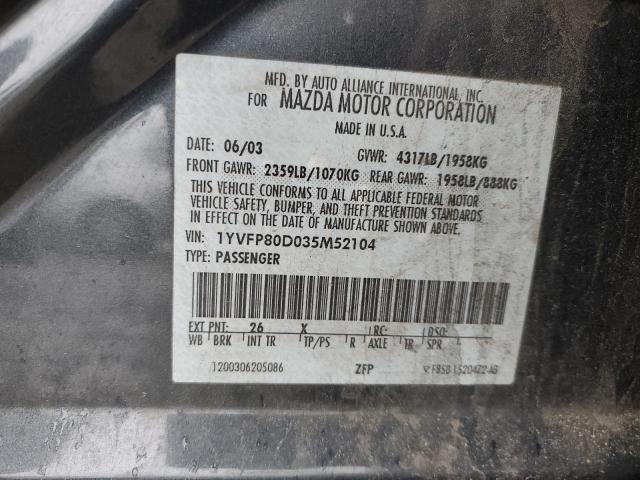 Photo 11 VIN: 1YVFP80D035M52104 - MAZDA 6 