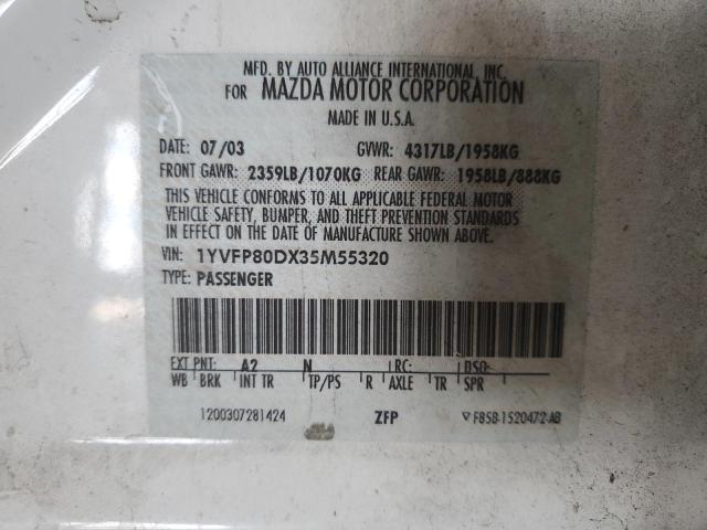 Photo 11 VIN: 1YVFP80DX35M55320 - MAZDA 6 S 