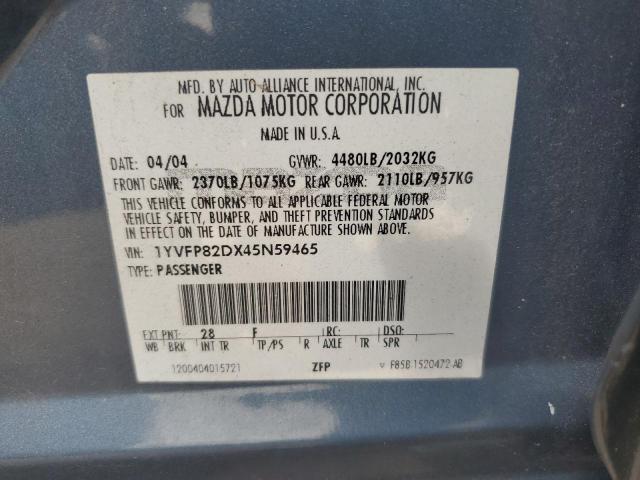 Photo 11 VIN: 1YVFP82DX45N59465 - MAZDA 6 S 