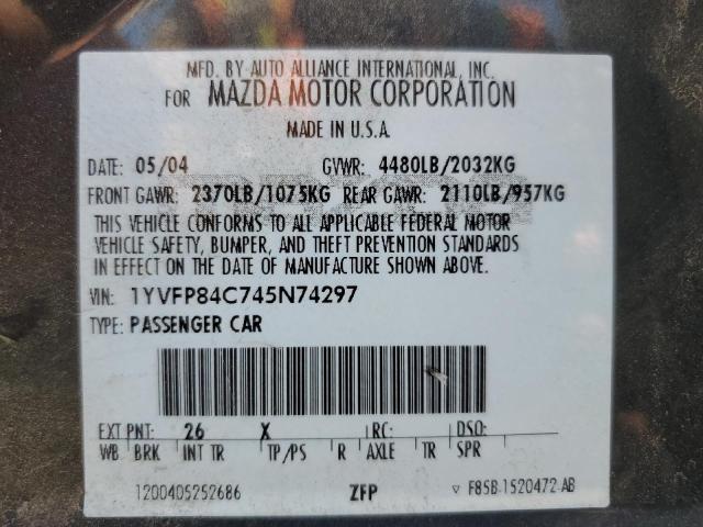 Photo 11 VIN: 1YVFP84C745N74297 - MAZDA 6 