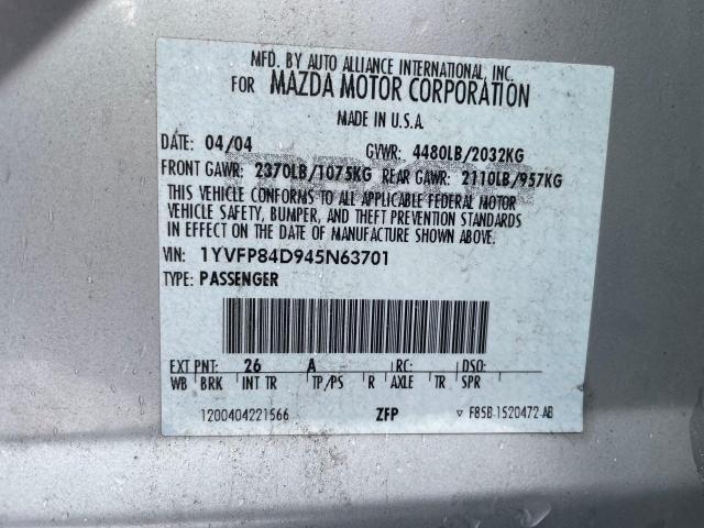 Photo 9 VIN: 1YVFP84D945N63701 - MAZDA 6 