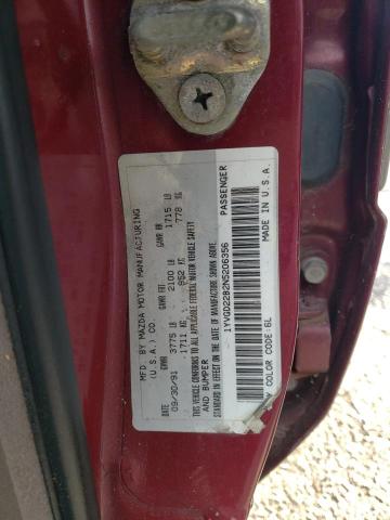 Photo 11 VIN: 1YVGD22B2N5206356 - MAZDA 626 DX 