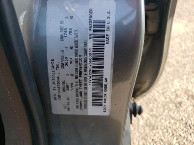 Photo 11 VIN: 1YVGE22C3V5668074 - MAZDA 626 DX 