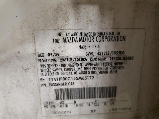 Photo 11 VIN: 1YVHP80C155M65172 - MAZDA 6 
