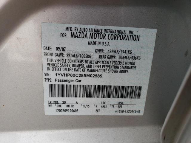 Photo 12 VIN: 1YVHP80C285M02585 - MAZDA 6 