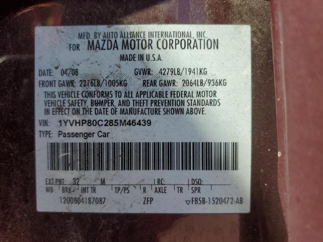 Photo 11 VIN: 1YVHP80C285M46439 - MAZDA 6 