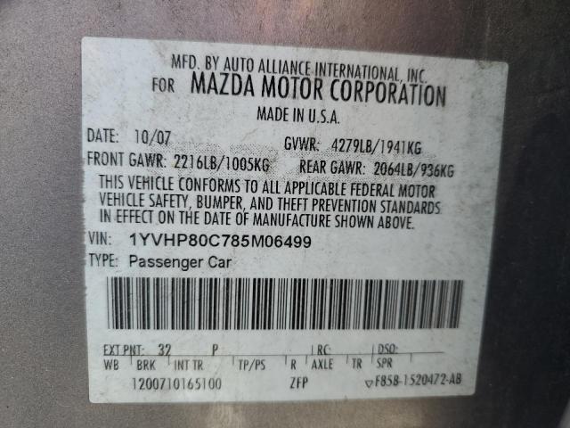 Photo 11 VIN: 1YVHP80C785M06499 - MAZDA 6 