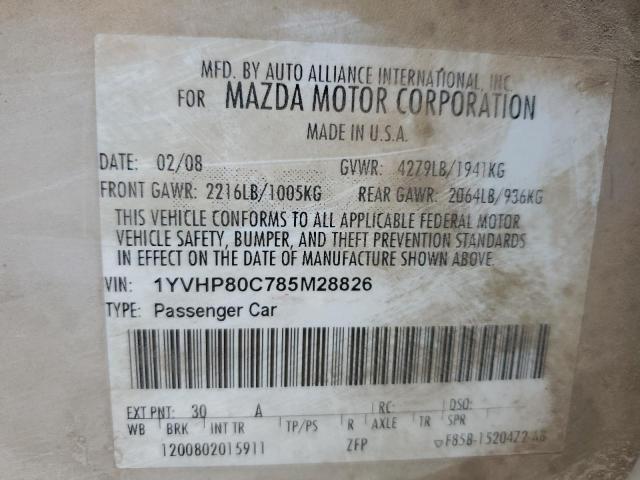 Photo 12 VIN: 1YVHP80C785M28826 - MAZDA 6 I 