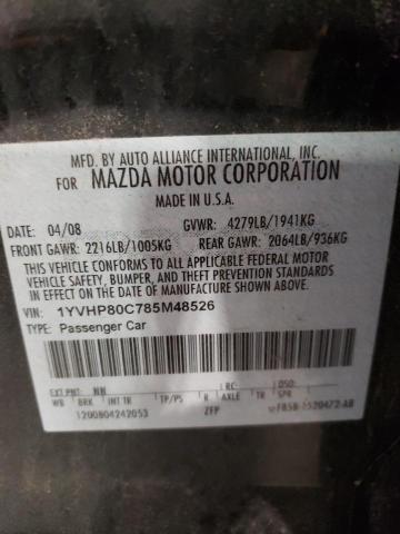 Photo 11 VIN: 1YVHP80C785M48526 - MAZDA 6 