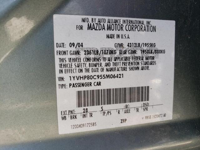 Photo 11 VIN: 1YVHP80C955M06421 - MAZDA 6 I 