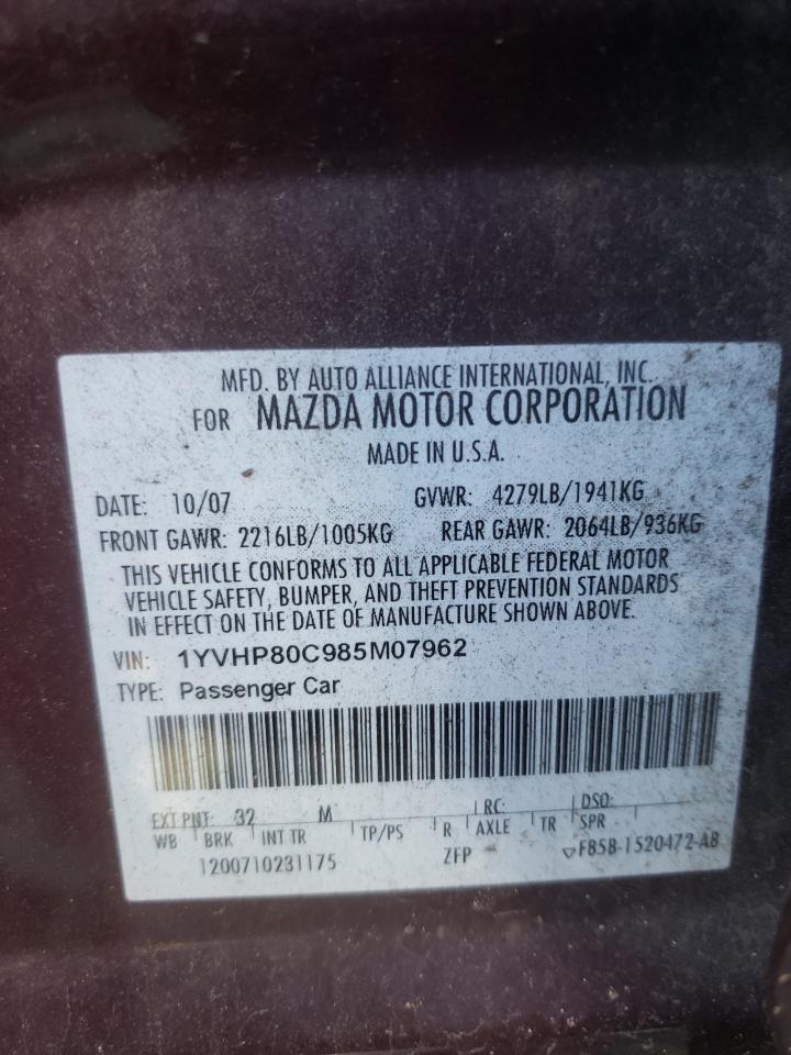 Photo 11 VIN: 1YVHP80C985M07962 - MAZDA 6 