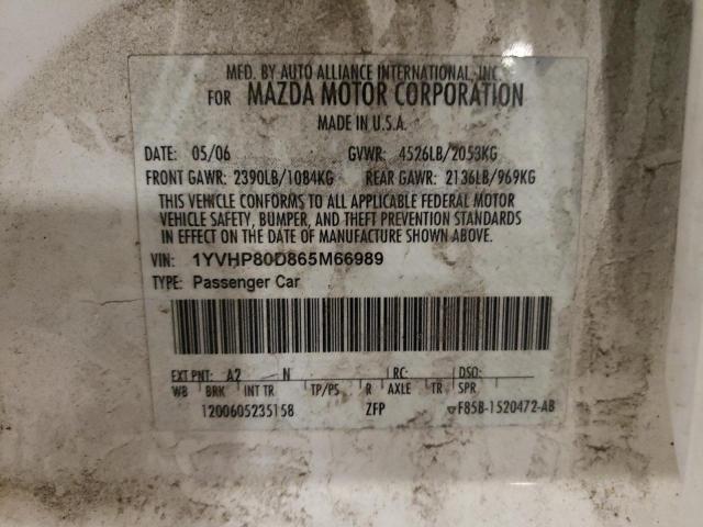 Photo 11 VIN: 1YVHP80D865M66989 - MAZDA 6 