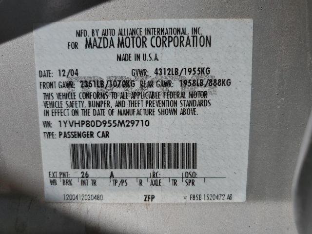 Photo 11 VIN: 1YVHP80D955M29710 - MAZDA 6 