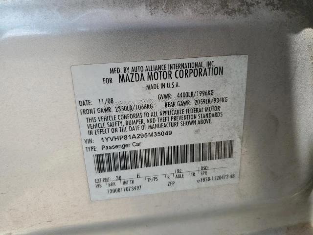 Photo 11 VIN: 1YVHP81A295M35049 - MAZDA 6 I 