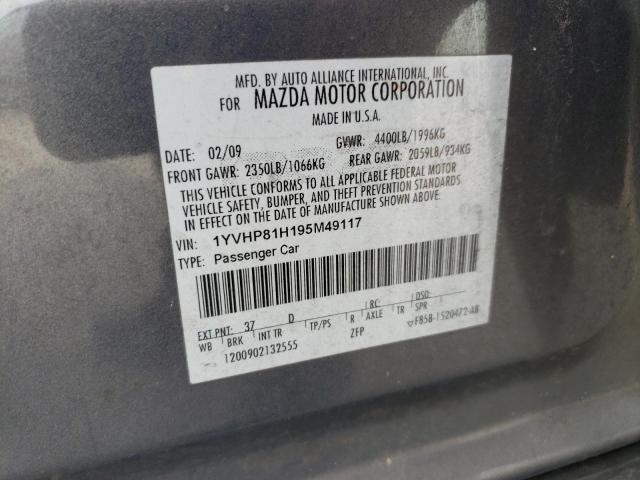 Photo 11 VIN: 1YVHP81H195M49117 - MAZDA 6 